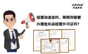 經(jīng)營油漆涂料、稀釋劑需要辦理危化品經(jīng)營許可證嗎？